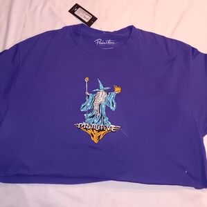 PRIMITIVE CROP NWT SHIRT XL FEMALE PURPLE